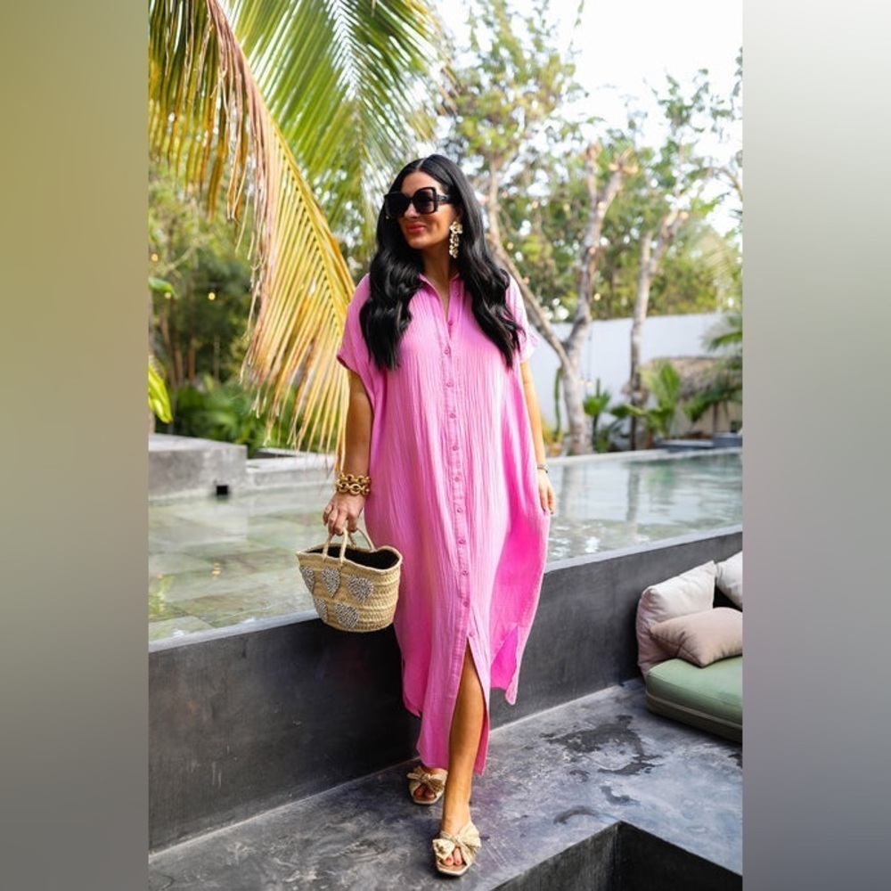 Buddy Love Carmen Cover Up Maxi Dress Size Medium